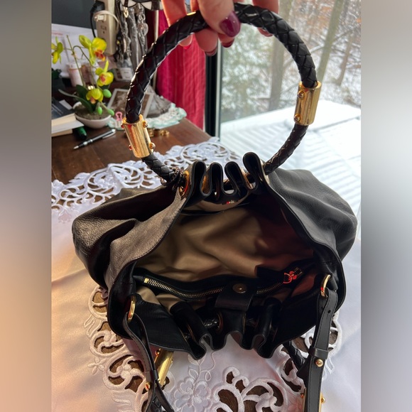 Michael Kors Colection Skorpios hobo amazing black bag. Unique. Beautiful design - Picture 10 of 15